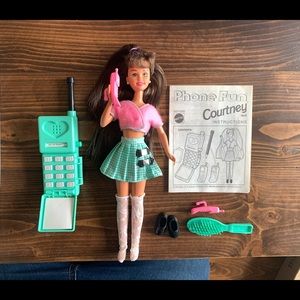 Phone Fun Courtney Barbie Doll 1995